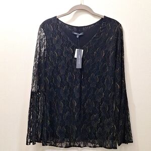Supply & Demand Black Lace Woman's Blouse Size M